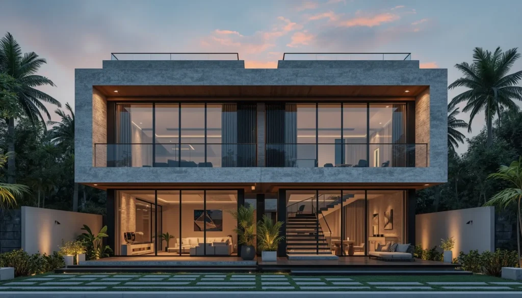 Duplex Design Architects in Ner Parsopant 4 Luxury Duplex with Curved Elements