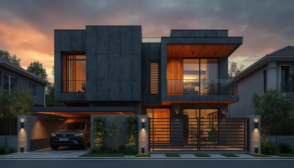 Best Duplex House Architects in Pusad 3 Luxury Duplex with Tropical Contemporary Style