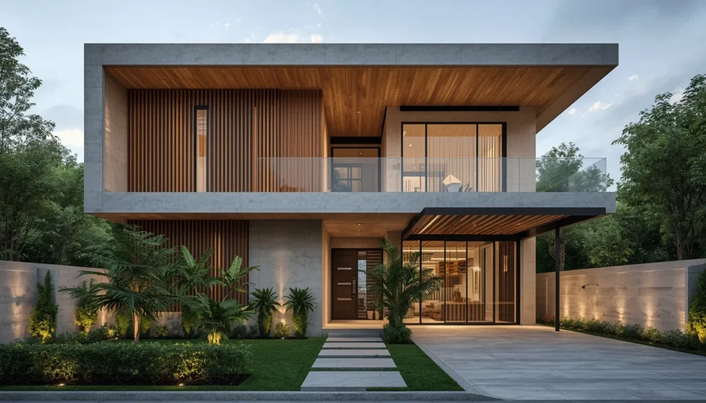 Minimal Contemporary Duplex with Premium Landscaping