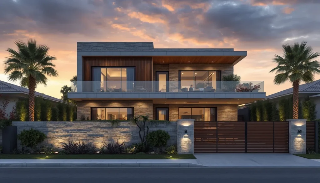 Modern Duplex with Resort Style Look