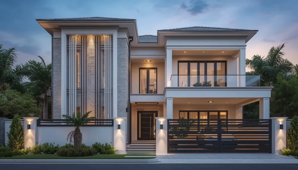 Modern Royal Duplex House Exterior