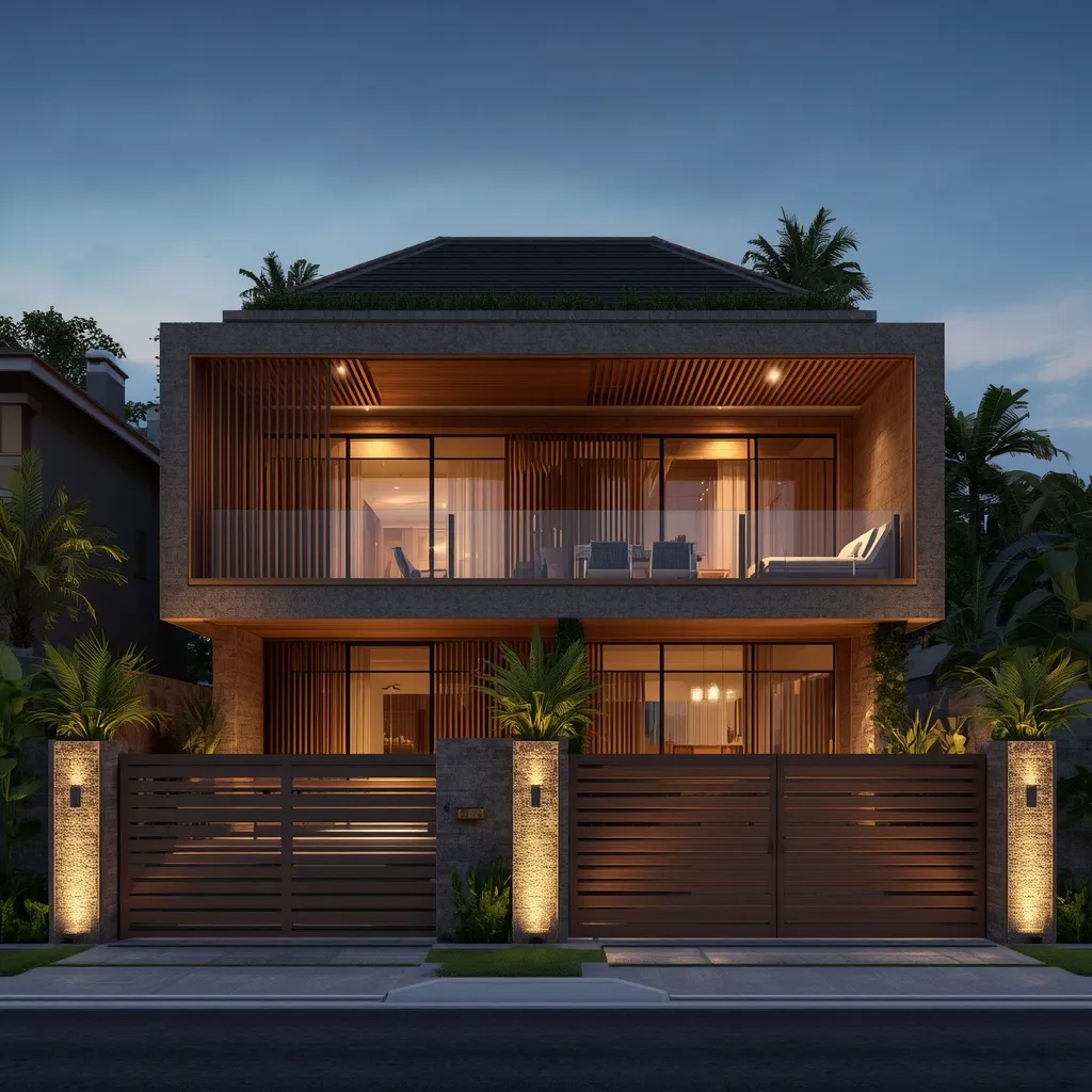 Modern Tropical Luxury Duplex Design