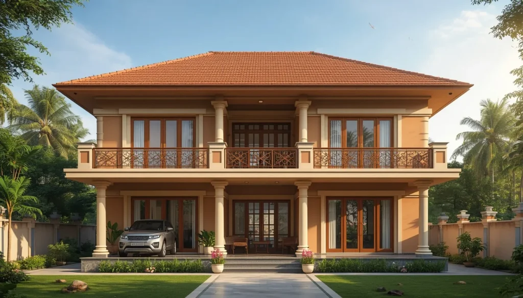 Expert Residential Architect in Umarkhed 3 Modern heat resistant home in Vidarbha