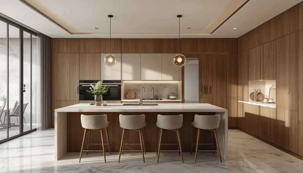 Modern luxury kitchen interior in Umarkhed
