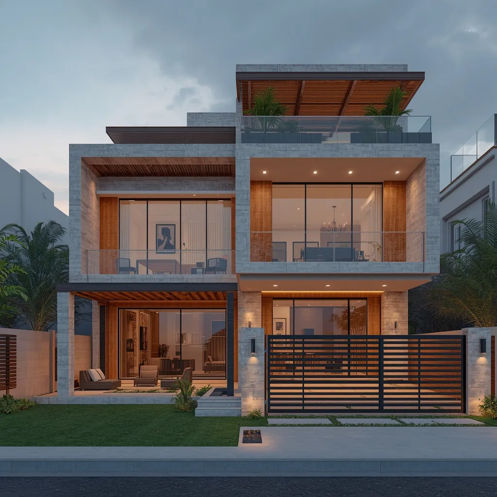 Pro Building Layout Architects Adilabad 1 Ultra Luxury Contemporary Duplex Mansion 2